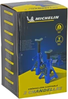 Chandelles a crémaillere Maxi 2 T hauteur 280 a 415mm - MICHELIN - Blocage facile et rapide avec levier + goupille de sécurité(m-5)