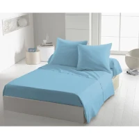 Drap plat - HOME LINGE PASSION - HP72101 - Microfibre 82 g - 240 x 300 cm - Bleu ciel(m-1)