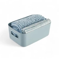 Set de douche - TODAY - UTILITY - Panier, tapis, rideau - Blue(m-1)