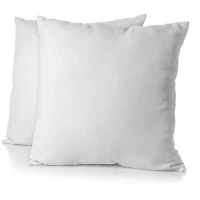Lot de 2 taies d'oreiller - HOME LINGE PASSION - 63 x 63 cm - Blanc(m-1)