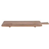 Maxi planche apéritive - LIVOO - MES151 - Bois acacia FSC - 75 x 19,5 cm - Pieds en bois(m-3)