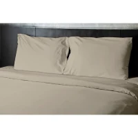 Drap plat - HOME LINGE PASSION - HP72097 - Microfibre 82 g - 240 x 300 cm - Beige ivoire(m-2)