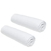 Lot de 2 draps housses TODAY Essential - 140 x 190 cm - 2 personnes - 100% Coton - Craie(m-2)