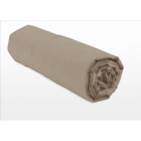 Drap housse - HOME LINGE PASSION - HP72125 - Microfibre 82 g - 180 x 200 cm - Bonnet 30 cm - Beige(m-2)