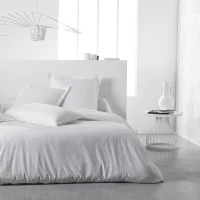 Drap housse Maison Lefebvre DH 2 pers 140x190cm Bonnet 30cm 100% coton 57 fils(m-2)