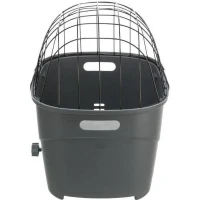 TRIXIE Panier pour porte-bagages en plastique et métal - 36 x 47 x 46 cm - Gris - Pour chien(m-1)