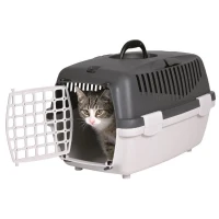TRIXIE Box de transport Capri 1 - XS : 32x31x48 cm - Gris clair et gris foncé - Pour chien et chat(m-2)