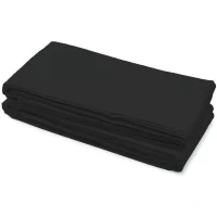 Drap plat - HOME LINGE PASSION - HP72093 - Microfibre 82 g - 240 x 300 cm - Noir(m-4)