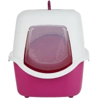 Bac a litiere TRIXIE Vico - Couvercle - 40 × 40 × 56 cm - Baie et blanc(m-3)