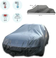 Housse de voiture - ECO BUDGET - Protection contre la poussiere - Imperméable - Polyéthylene - 430x165x120 cm(m-3)