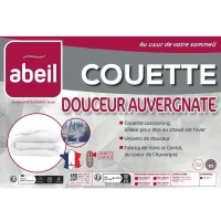 Couette chaude 400gr/m² Douceur Auvergnate - 140 x 200 cm - 1 personne - ABEIL(m-5)