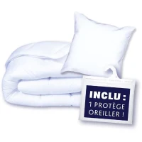 Pack Protection : Couette 140x200 cm + 1 Oreiller + 1 Protege oreiller(m-2)
