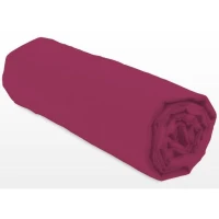 Drap-housse - LOVELY HOME - LH71608 - 160x200+35 cm - Fuchsia(m-1)