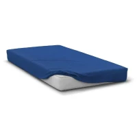 Drap housse - HOME LINGE PASSION - HP71775 - 180 x 200 cm + 30 cm bonnet - Microfibre - 82 g - Bleu(m-1)