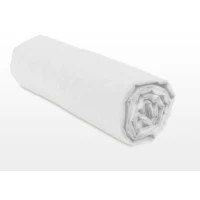 Drap housse - HOME LINGE PASSION - HP71764 - 140 x 190 cm + 30 cm bonnet - Microfibre - 82 g - Blanc(m-4)