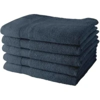 Lot de 5 Draps de Bain TODAY 70x130 cm 100% Coton - Denim(m-1)