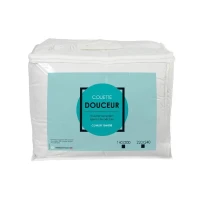 Couette Tempérée 300gr/m² Microfibre - 140 x 200 cm - Blanc(m-3)