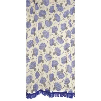 Rideau marseillais imprimé 200g/m2 Lavande (225 x 140 cm)(m-1)