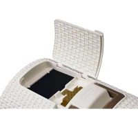 Curver Bac a litiere pour chats 51x38,5x39,5 cm Blanc(m-3)