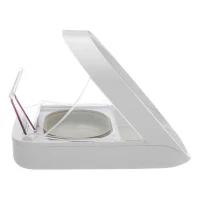 SUREFEED Distributeur de nourriture / croquettes a puce électronique - Blanc (bol simple, un bol double, un tapis et un médaillon)(m-3)