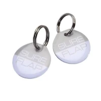 Médaillon d'identification - SUREFLAP - Lot de 2 - Radiofréquence - Compatible extérieur - Pour chats adultes(m-1)