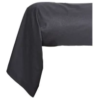 Taie de traversin TODAY Essential - 45 x 185 cm - 100% Coton uni - Fusain(m-4)