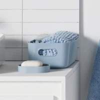 Set de douche - TODAY - UTILITY - Panier, tapis, rideau - Blue(m-2)