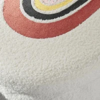 Ensemble parure de lit enfant + coffre de rangement pouf pliable - TODAY - ARC EN CIEL - 140 x 200 cm - Coton(m-5)