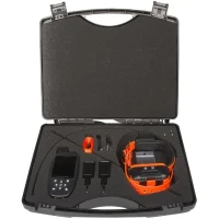 CANICOM GPS 2 - Ensemble complet collier - traceur GPS - NUM'AXES - Noir / Orange(m-1)