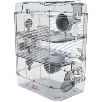 ZOLUX Cage sur 3 étages  Rody3 trio - Pour hamsters, souris et gerbilles - L 41 x p 27 x h 53 cm - Blanc(m-1)