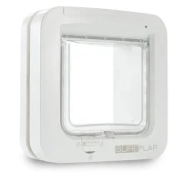 SUREFLAP Chatiere a puce électronique - Blanc - 142 mm x 120 mm (Mémorisation d'un maximum de 32 puces)(m-1)