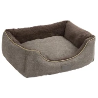 KERBL Panier corbeille Samuel - 50 x 40 x 15 cm - Argent et gris - Pour chien(m-1)
