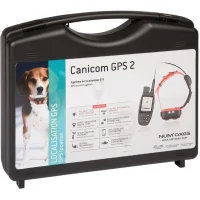 CANICOM GPS 2 - Ensemble complet collier - traceur GPS - NUM'AXES - Noir / Orange(m-2)