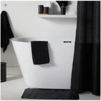 Set de douche - TODAY - UTILITY - Panier, tapis, rideau - Black(m-2)