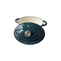 Cocotte BAUMALU 30 cm - Forme ovale - Bleu vert(m-2)
