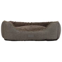 KERBL Panier corbeille Samuel - 50 x 40 x 15 cm - Argent et gris - Pour chien(m-4)