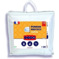 DODO Couette tempérée 300gr/m² 140x200 cm - Protection anti punaise, anti acarien - Blanc - Fabriqué en France(m-1)