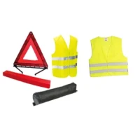 Pack sécurité - HTC EQUIPEMENT - 1 triangle de présignalisation + 2 gilets de sécurité adulte XL(m-1)
