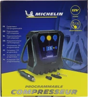 Compresseur programmable 12V de 0.05 bars a 7 bars - MICHELIN -  Programmable - voiture, moto, vélo, ballons, matelas pneumatiques(m-3)