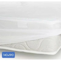 Protege-matelas - 140 x 190 cm x 25 cm - 100% Coton - 170 G/M2 - LOVELY HOME(m-1)