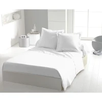 Drap plat - HOME LINGE PASSION - Microfibre 82 g - 240 x 300 cm - Blanc(m-1)