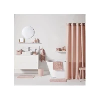 Set de douche - TODAY - UTILITY - Panier, tapis, rideau - Pink(m-4)