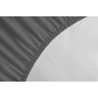 LOVELY HOME Drap Housse 100% Coton 160x200cm - Bonnet 35cm - Gris foncé(m-3)