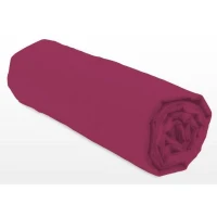 Drap-housse - LOVELY HOME - LH71614 - 180x200+25 cm - Fuchsia(m-1)
