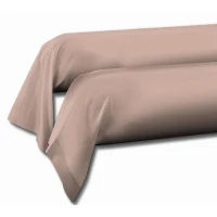 Lot de 2 taies de traversin - LOVELY HOME - LH71618 - 85 x 185 cm - Rose(m-2)
