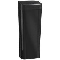 HOMCOM 50L Stainless Steel Sensor Bin - Black
