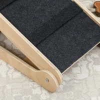 PawHut Rampa per Cani Pieghevole e Antiscivolo con Altezza Regolabile su 4 Livelli per Animali fino 15kg(m-9)