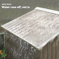 Outsunny Magazie Grădină Metalică cu Orificii de Ventilație și Ușă Culisantă Dublă pentru Grădinarit și DIY, 213x130x185 cm, Maro(m-7)