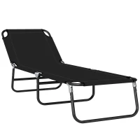 Outsunny Scaune de Piscina Sezlong Pliabile, Scaune de Bronzat(m-1)