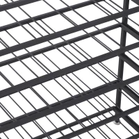 HOMCOM Étagère à vin rack pour bouteilles range-bouteilles capacité 54 bouteilles dim. 63L x 25l x 91H cm métal noir(m-10)